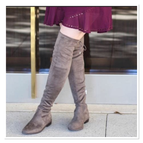 MARC FISHER  'Humor2' Grey Over The Knee Boots - Picture 3 of 10